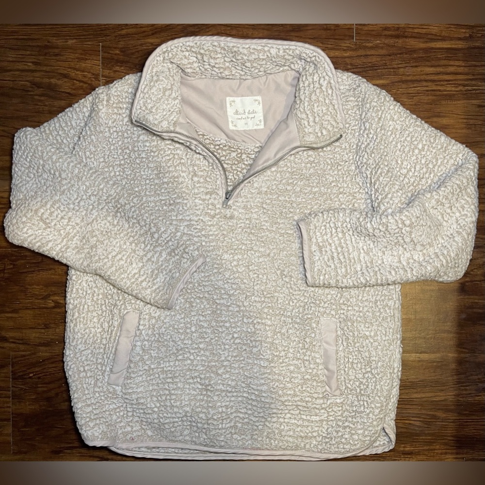 Altar’d State Quarter Zip Sherpa Jacket